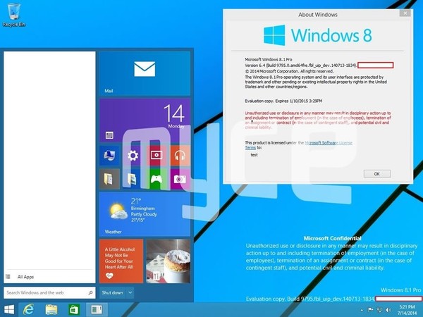Win9最新截圖曝光 Modern/傳統(tǒng)雙旋要來