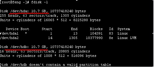 linux下磁盤分區詳解 圖文