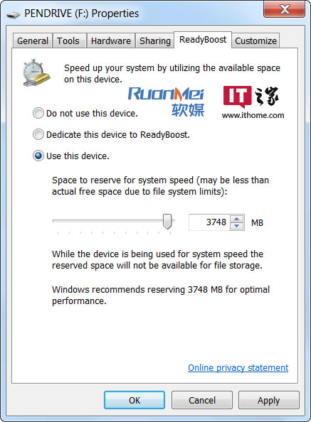 U盤真的可以給Win7/Win8系統加速嗎？