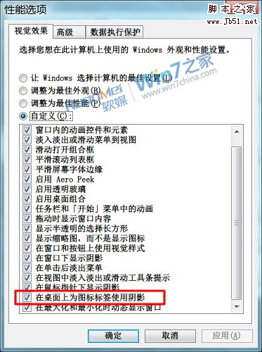 Win7如何取消桌面圖標虛線框的小技巧