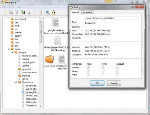 win7讀取ext3/ext4格式linux分區的方法