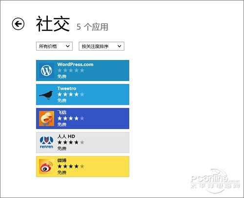 Win8 RP版應用商店里竟沒有QQ是怎么回事呀？