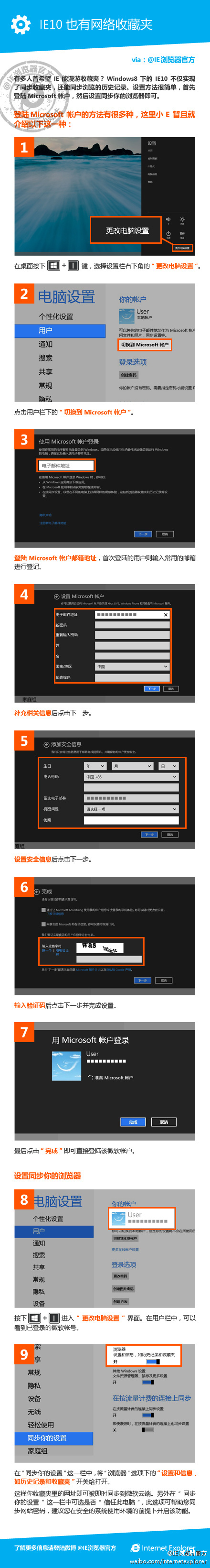 Win8下IE10瀏覽器實現漫游收藏夾不必來回導入導出網址和歷史記錄
