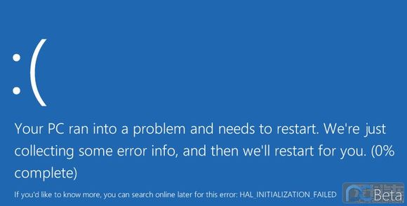 Win8系統(tǒng)HAL_INITIALIZATION_FAILED錯誤的原因和解決辦法