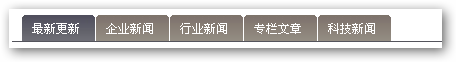 一個tab標簽切換效果代碼