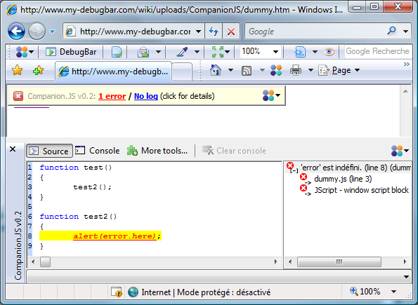 ie 調(diào)試javascript的工具