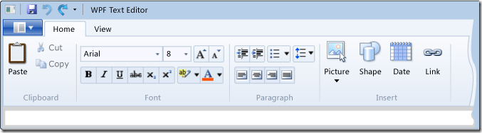 WPF Ribbon 開發(fā)資料分享