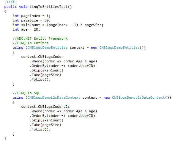 看看Entity Framework 4生成的復雜的分頁SQL語句
