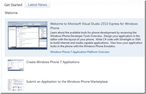 Windows Phone 7 開發工具介紹
