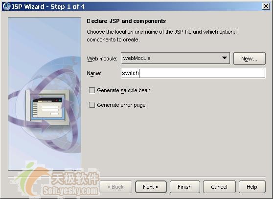 JBuilder2005實(shí)戰(zhàn)JSP之切換控制 圖文步驟