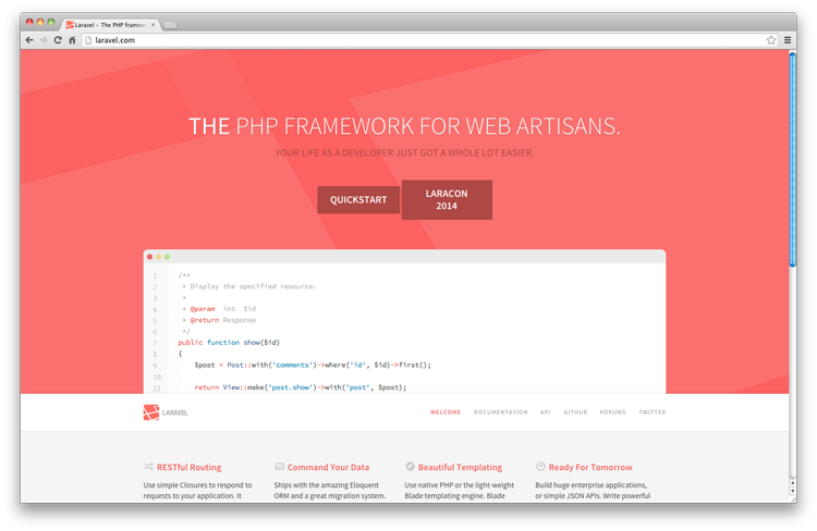 2014年最新推薦的10款 PHP 開發(fā)框架