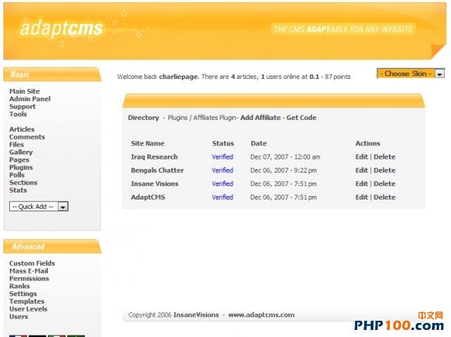 30 個很棒的PHP開源CMS內容管理系統小結