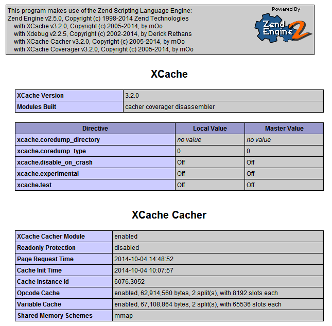 在Win7 中為php擴(kuò)展配置Xcache